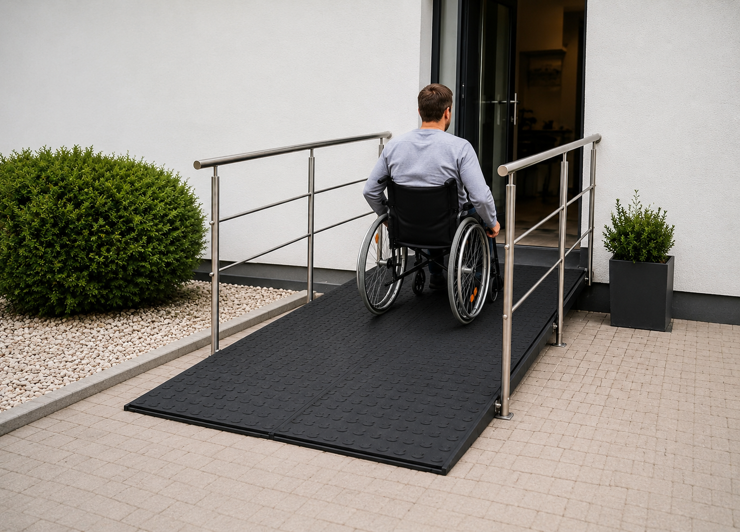 Barrierefreier Zugang mit Flachmatte 20